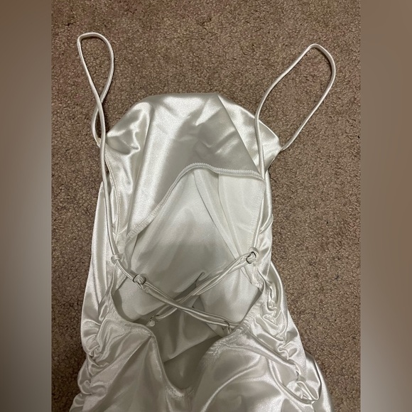 Better Be Shimmering White Mini Dress size medium - Picture 8 of 10